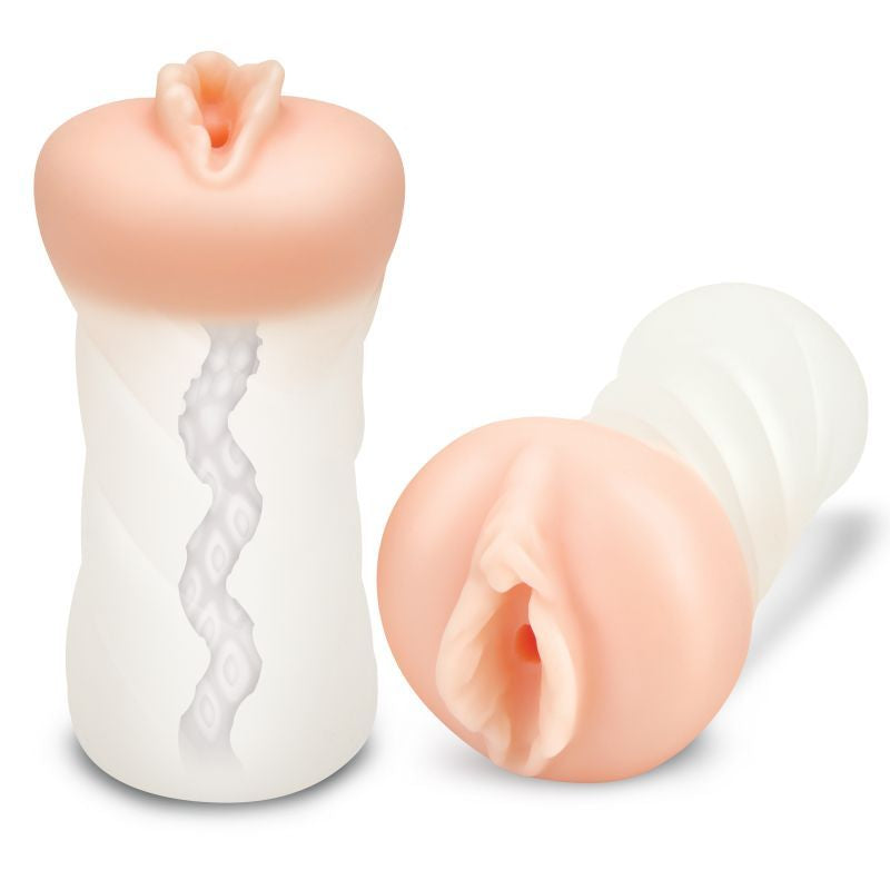 Zolo Perfect Girlfriend Stroker - Clear/Flesh Vagina Stroker - Just for you desires