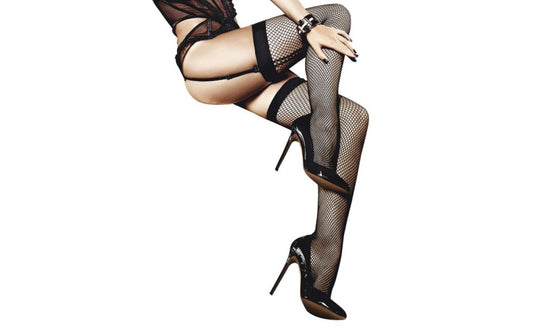 Fishnet Thigh High w Back Seam - Just for you desires