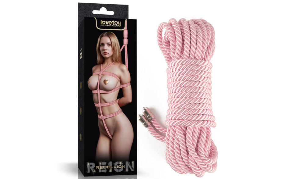 Rebellion Reign Rose 10m Silky Bondage Rope Pink