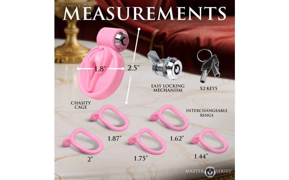Pussification Vulva Chastity Cage - Just for you desires