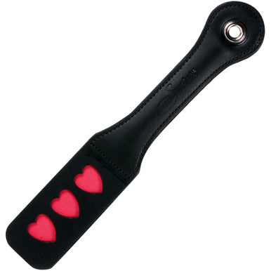 173027 - Sportsheets Leather Impression Paddle Hearts - Just for you desires