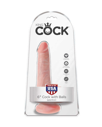 205421 - King Cock 6 Inch Cock With Balls - Just for you desires