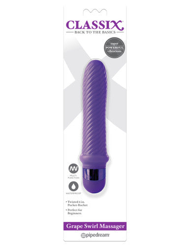 217181 - Classix Swirl Multispeed Massaging Pocket Rocket - Just for you desires
