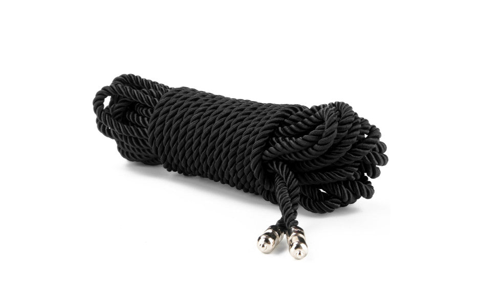 Rebellion Reign Ebony 10m Silky Bondage Rope Black
