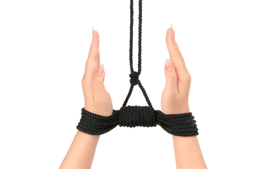 Rebellion Reign Ebony 10m Silky Bondage Rope Black