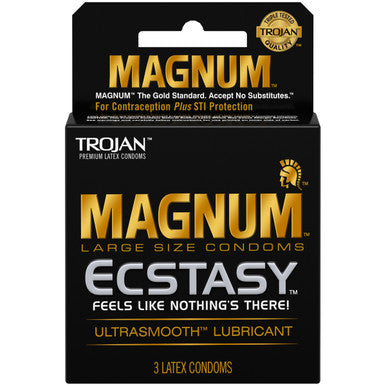 217541 - Trojan Magnum Ecstasy Condoms 3 Pack - Just for you desires