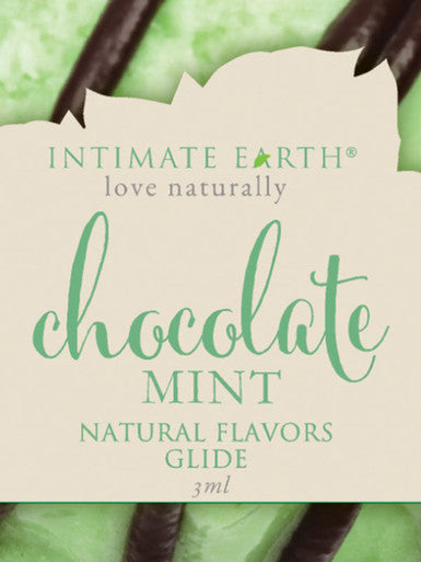 219341 - Intimate Earth Natural Flavours Glide Foil - Chocolate Mint - Just for you desires