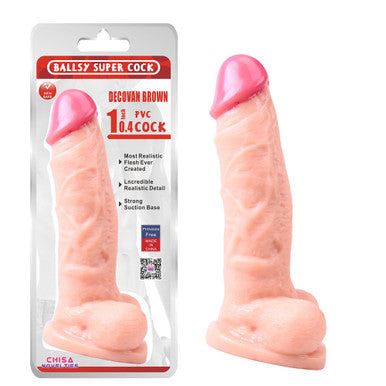225003 - Decovan Brown Dildo - 10.4 Inch - Just for you desires