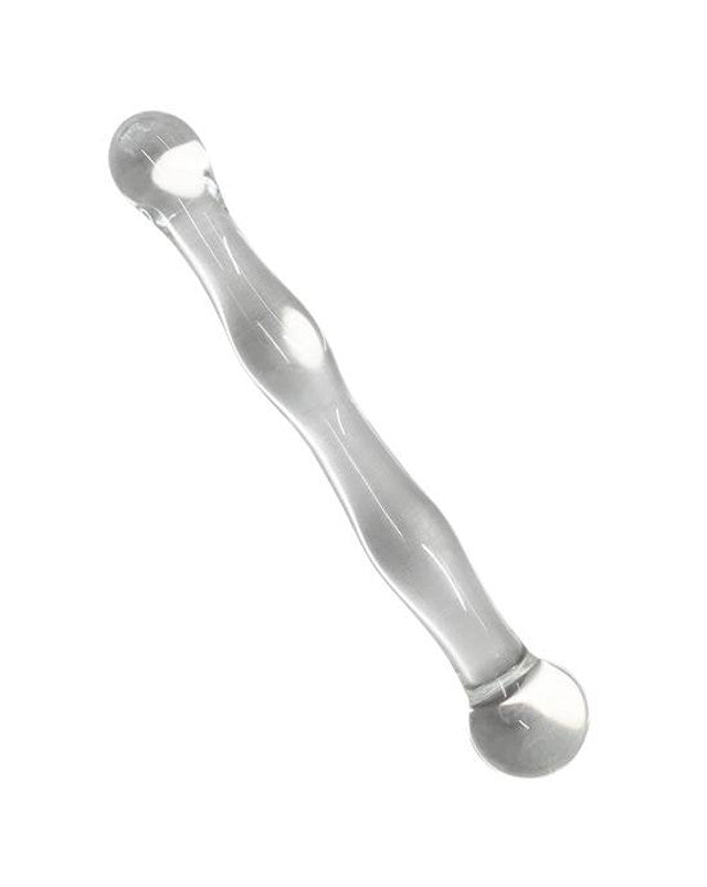 228394 - Lucent Bagged Clear Glass Massager - Just for you desires
