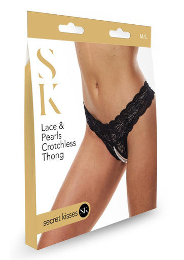 228900 - Secret Kisses Ace And Pearls Thong - Just for you desires