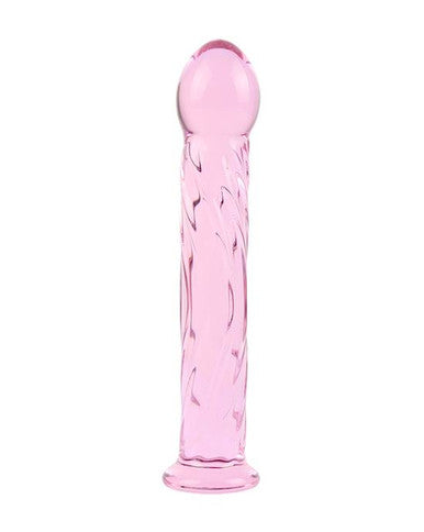 230403 - Lucent Pinky Swirls Glass Massager - Just for you desires
