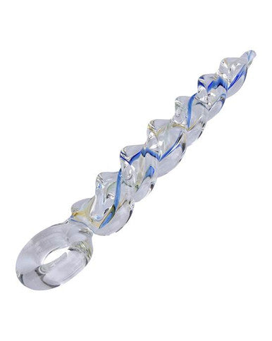 230436 - Lucent Twister Glass Anal Plug - Just for you desires
