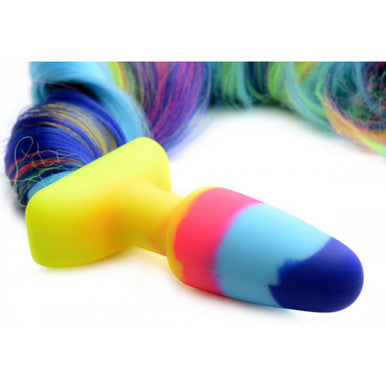 241927 - Tailz Rainbow Unicorn Tail Anal Plug - 24 Inch - Just for you desires