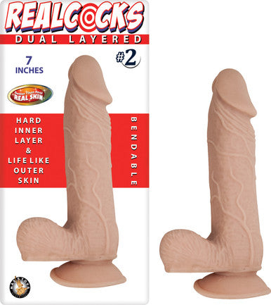 253604 - Nass Toys Dual Layered Dildo No.1 - 7 Inch - Just for you desires