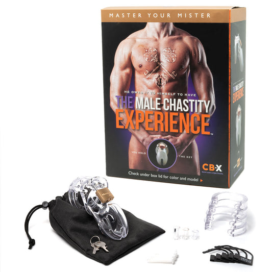 CB-3000 Chastity Cock Cage Kit - Clear - Clear 3 Inch Cock Cage Kit - Just for you desires
