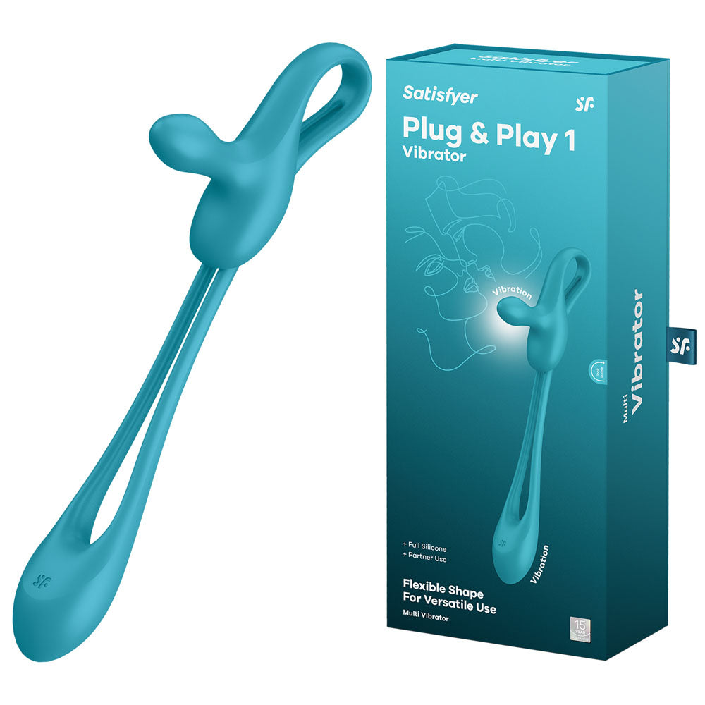 Satisfyer Plug & Play 1 - Blue USB Rechargeable Couples Stimulator - Just for you desires