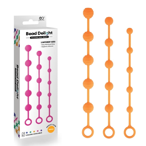 Bead Delight Silicone Anal Bead Kit Orange - Just for you desires