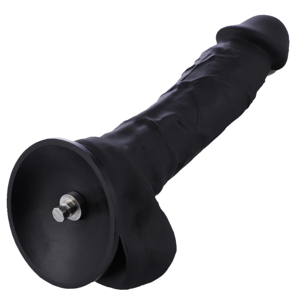 HiSmith - 8.7" Silicone Flexible Black Dildo (KlicLok) - 99.000000