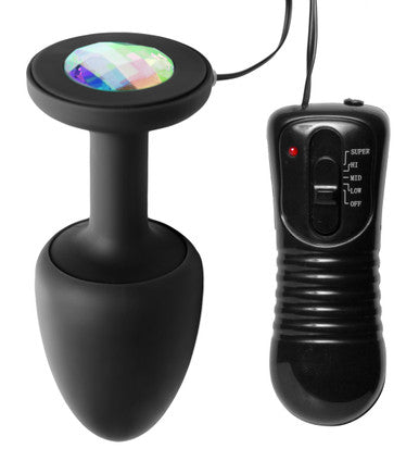 92635 - Paragon Gem Accented Vibrating Anal Plug With Internal Stimulation - Just for you desires