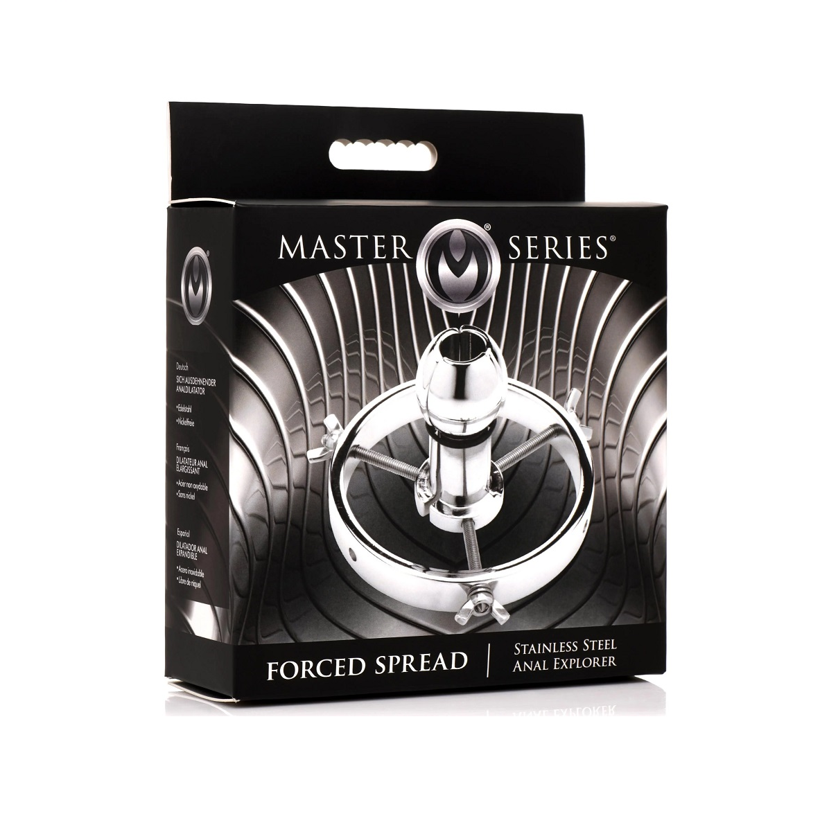 Master Series Forced Spread Stainless Steel Anal Explorer - Just for you desires