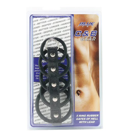 Blue Line 5 Ring Rubber Gates Of Hell With Lead - Just for you desires