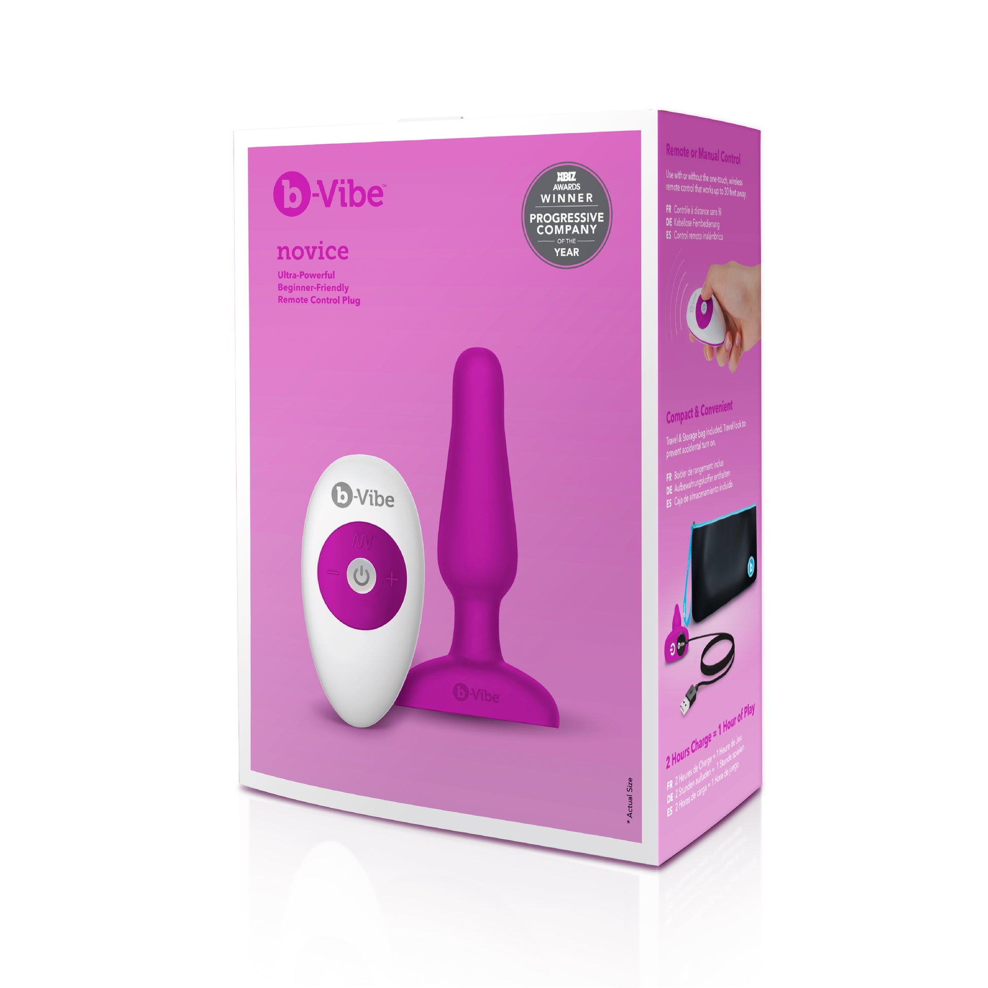 B Vibe Novice Plug Fuchsia - Just for you desires