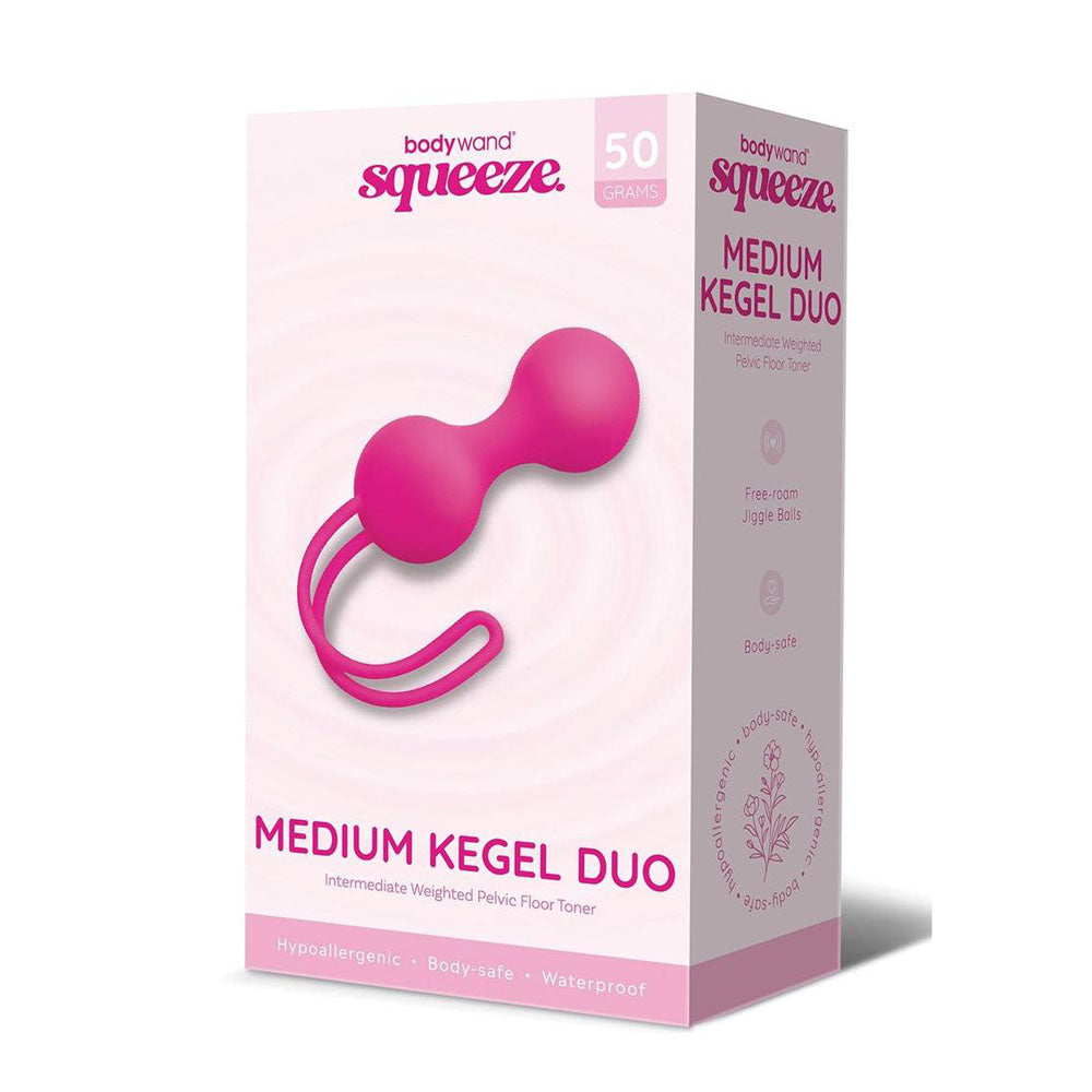 Bodywand Squeeze Medium Kegel Duo - Pink Kegel Balls - 50 grams - Just for you desires