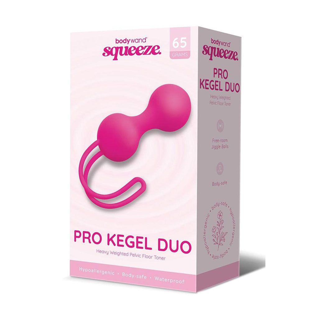 Bodywand Squeeze Pro Kegel Duo - Pink Kegel Balls - 65 grams - Just for you desires