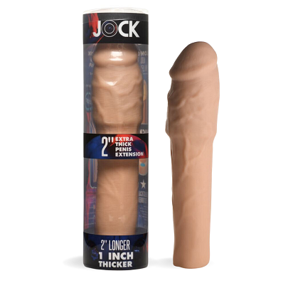 Jock Extra Thick 2"" Penis Extension Sleeve Light - Just for you desires