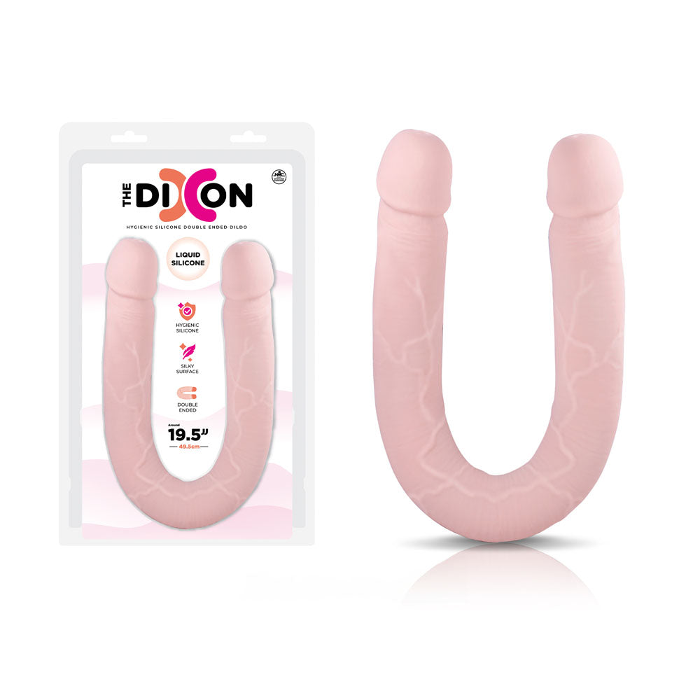 The Dixon - Flesh - Flesh 50 cm Silicone Double Dong - Just for you desires