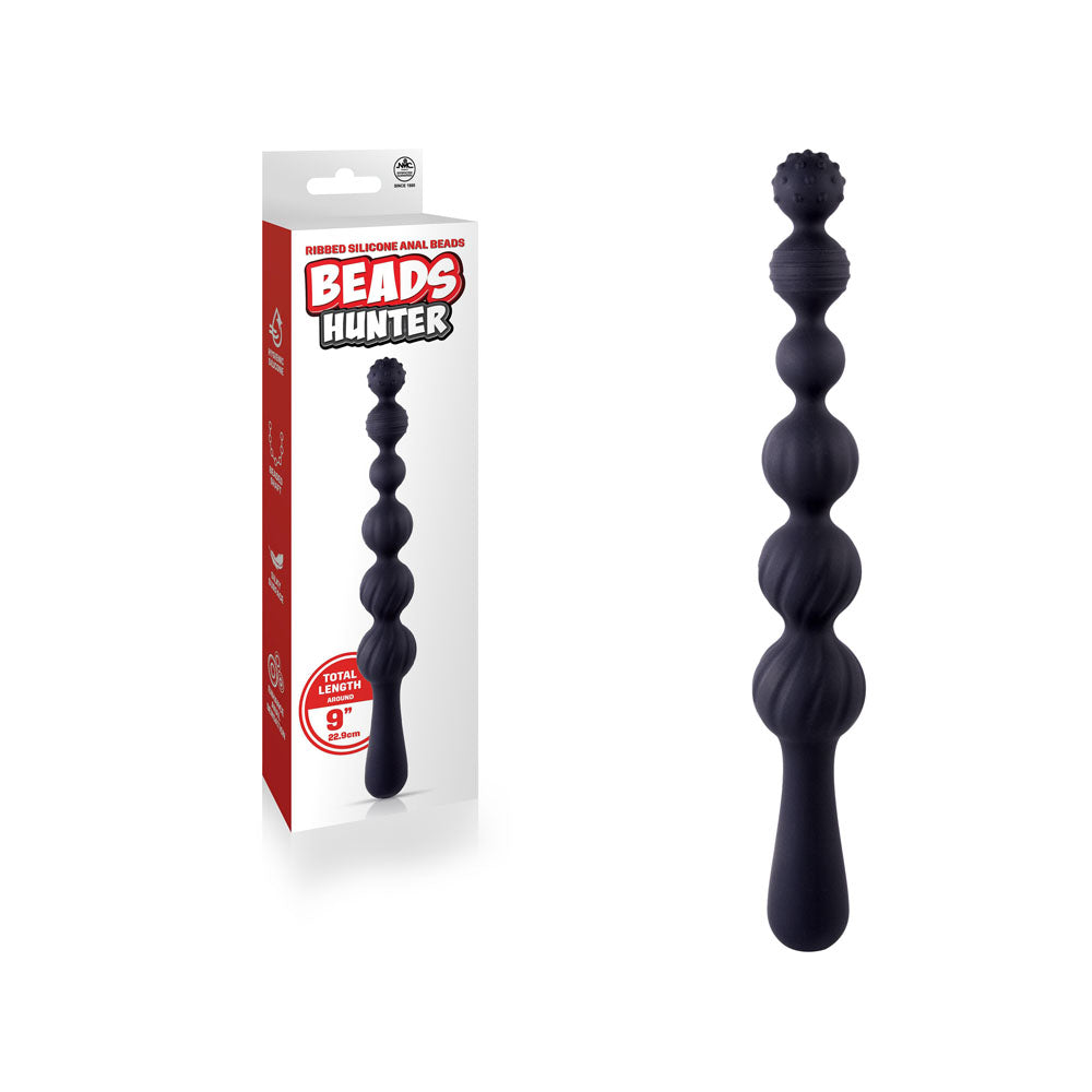 Beads Hunter - Black - Black 22.9 cm Anal Beads - Just for you desires
