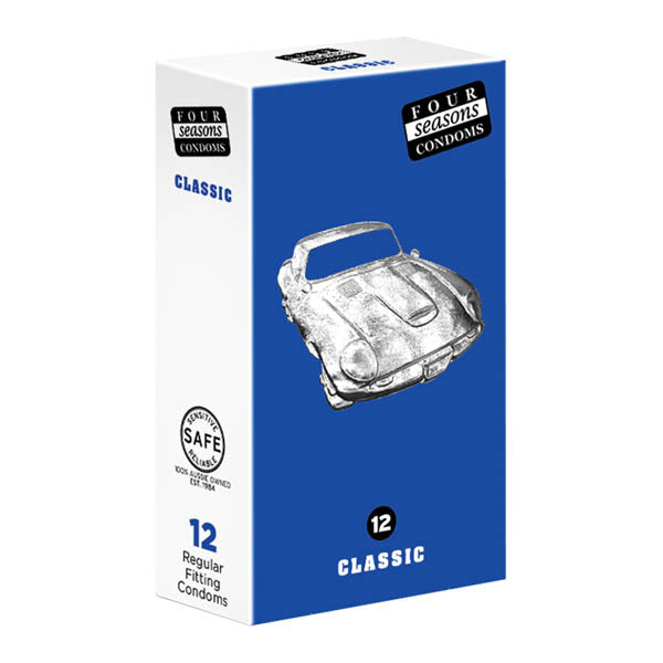 Four Seasons Regular Condoms - Regular Fit Lubricated Condoms - 12 Pack - Just for you desires