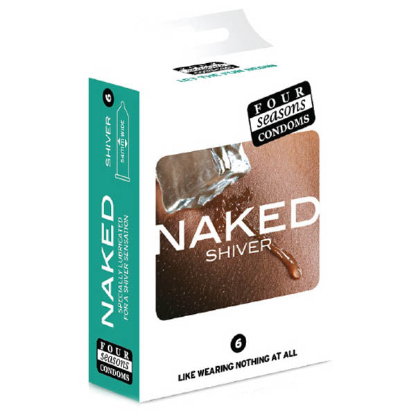 Four Seasons Naked Shiver - Ultra Thin Lubricated Condoms - 6 Pack - Just for you desires