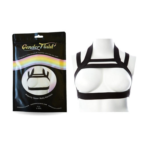 Gender Fluid Majestic Harness L Xxl Black - Just for you desires