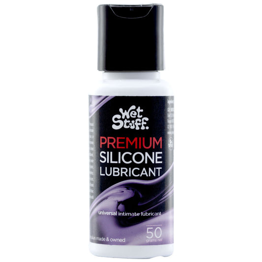 Wet Stuff Premium - 50g Disk Top - Silicone Lubricant - 50 gram Bottle - Just for you desires