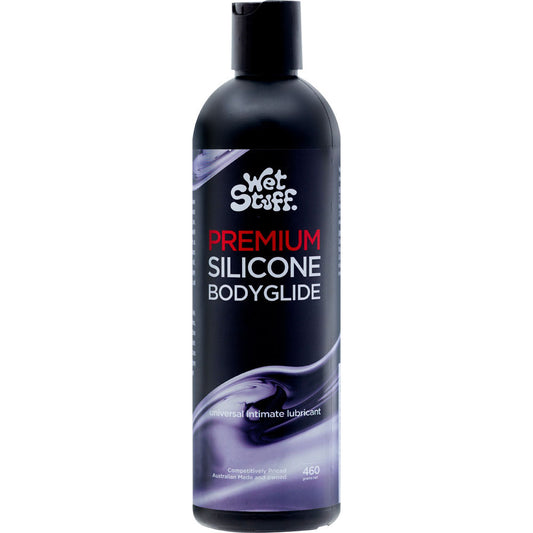 Wet Stuff Premium - 460g Disk Top - Silicone Lubricant - 460 gram Bottle - Just for you desires