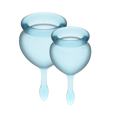 Satisfyer Feel Good Menstrual Cup (Light Blue) - Just for you desires