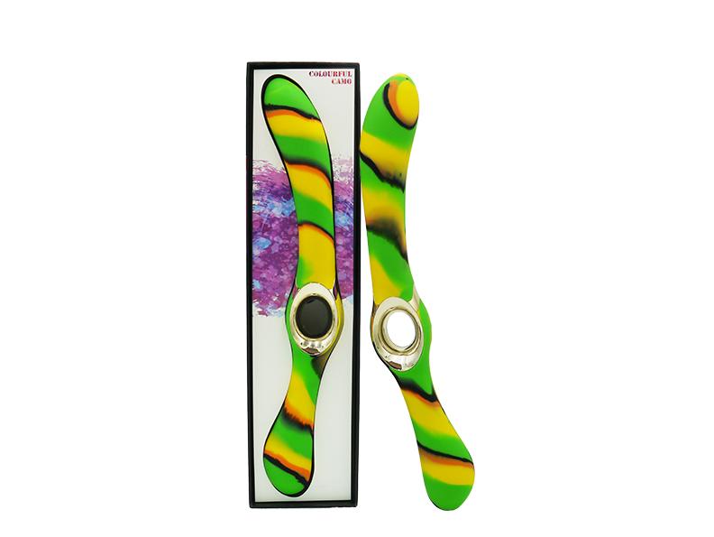 Colourful Camo Entice Vibrator Green - Just for you desires