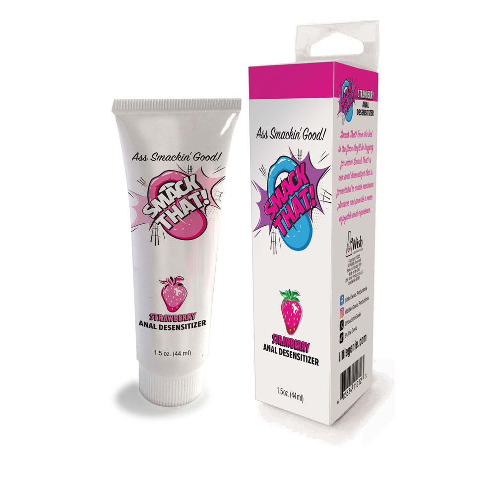 Smack That! Anal Desensitiser - Strawberry - Strawberry Flavoured Anal Desensitiser - 44 ml Tube - Just for you desires
