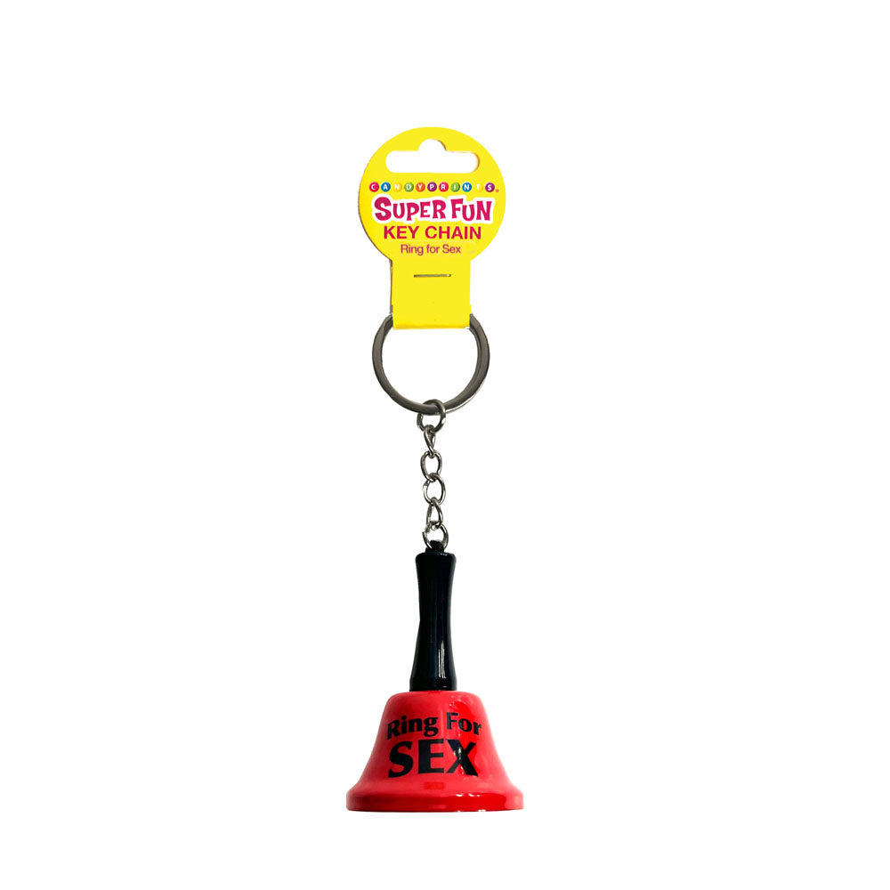 Super Fun Key Chain - Ring For Sex - Novelty Bell Keychain - Just for you desires