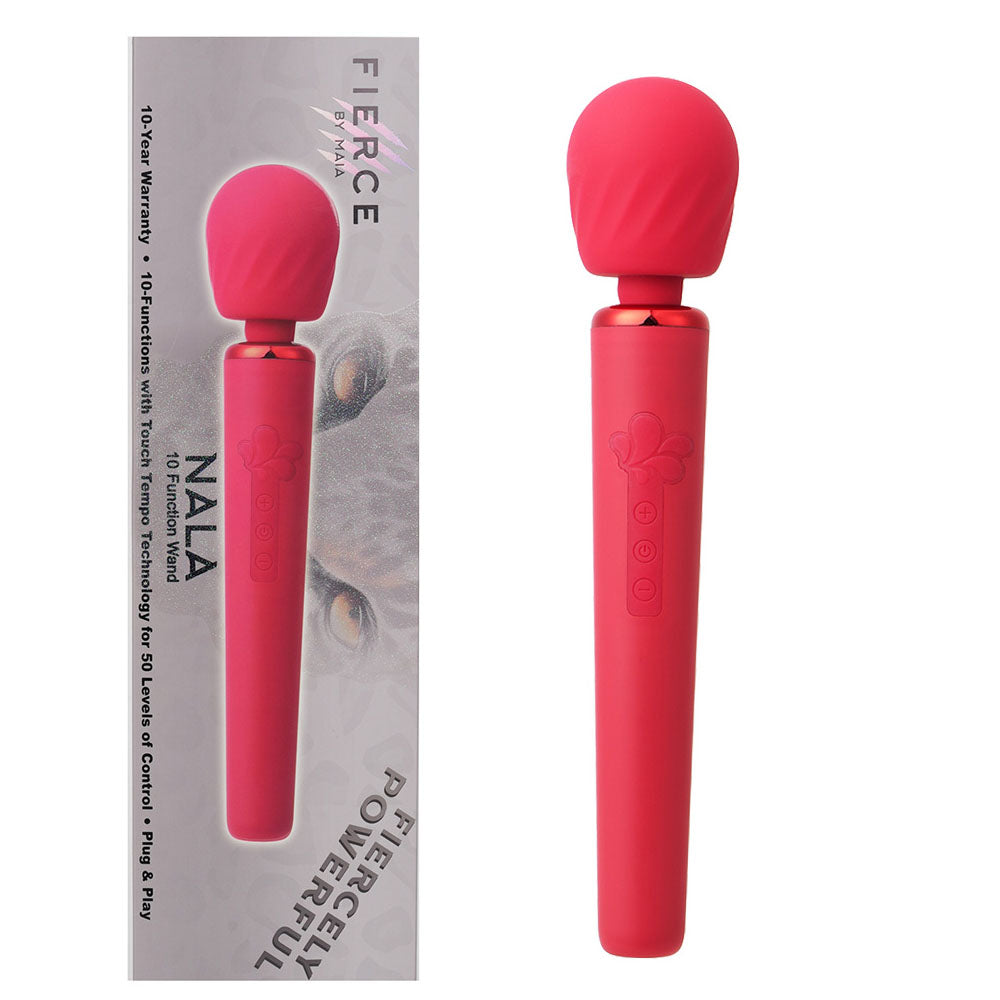Maia NALA - Red - Red 30 cm USB Rechargeable Massage Wand - Just for you desires