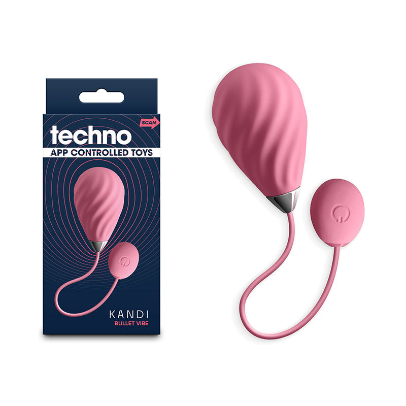 Techno - Kandi - Pink USB Rechargeable Vibrating Egg with App Control - Just for you desires