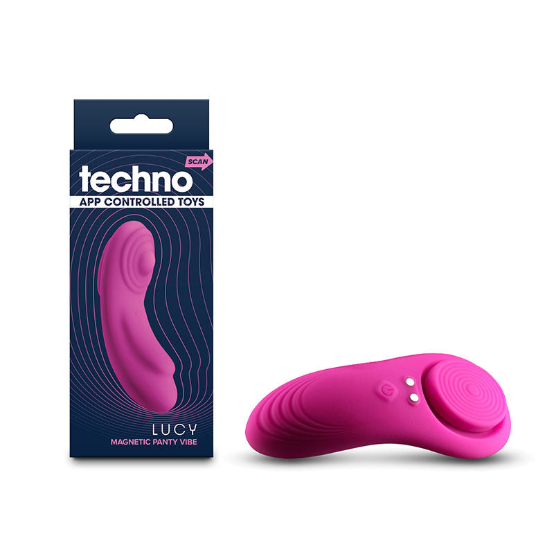 Techno - Lucy - Magenta - Magenta USB Rechargeable Panty Vibrator with App Control - Just for you desires