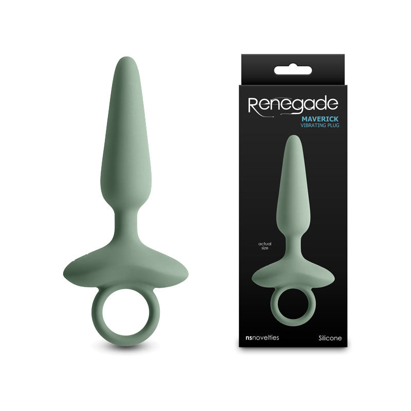 Renegade Maverick - Sage - Green 15 cm USB Rechargeable Vibrating Butt Plug - Just for you desires