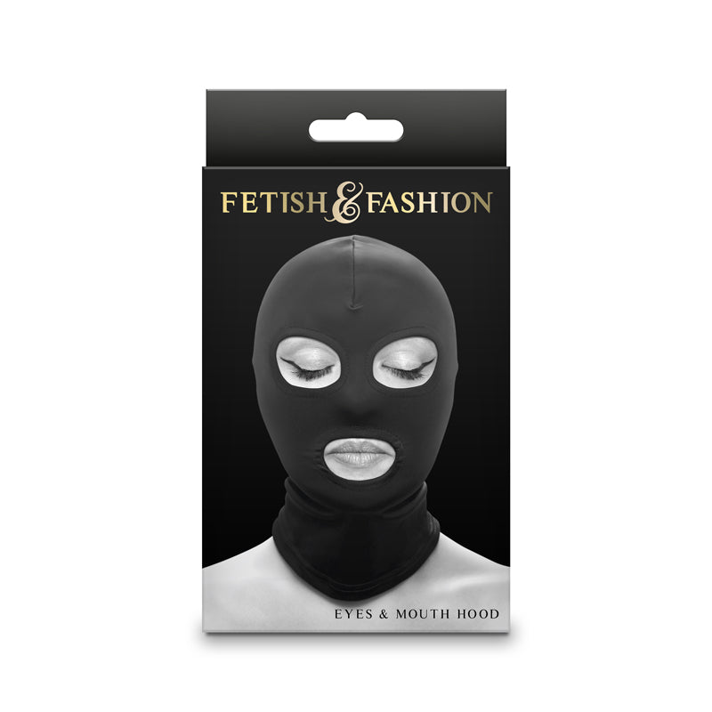 Fetish & Fashion - Eyes & Mouth Hood - Black - Black Hood - Just for you desires