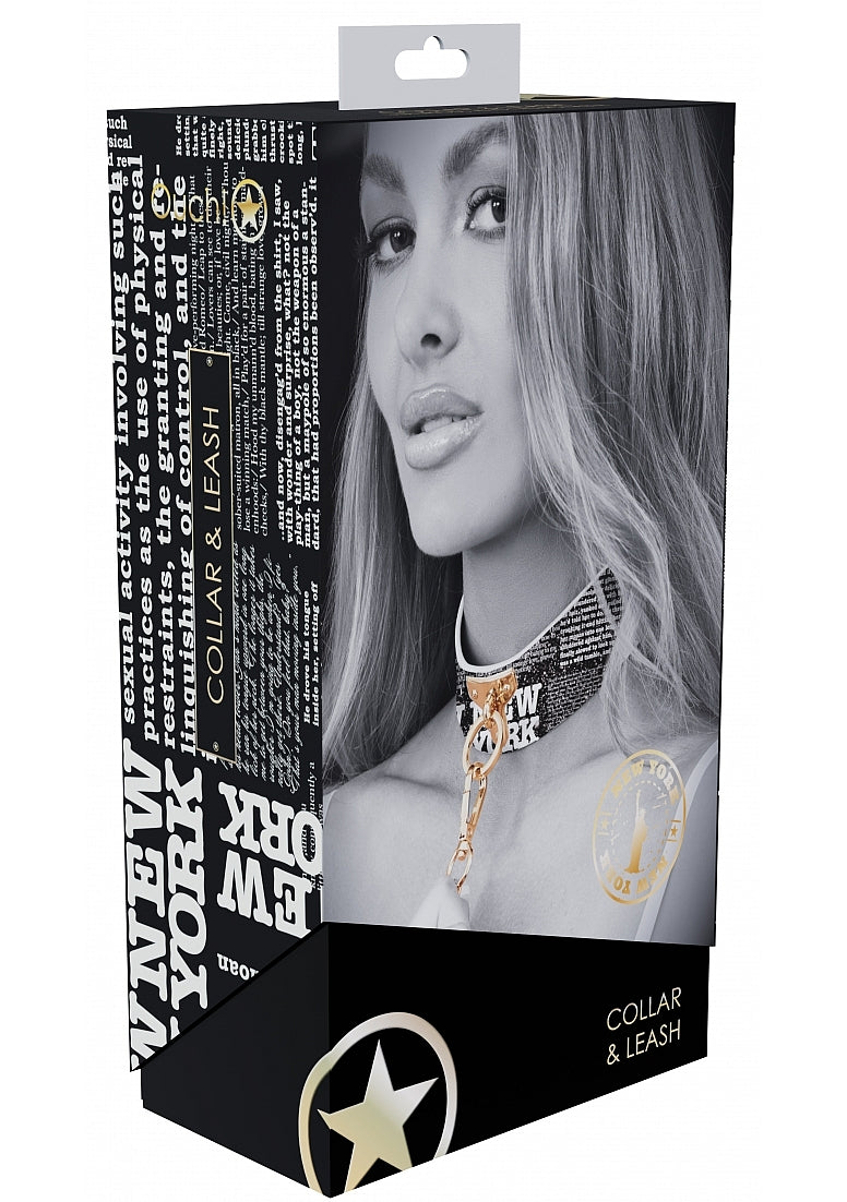 Ouch! Ny Collection Collar With Leash - Just for you desires