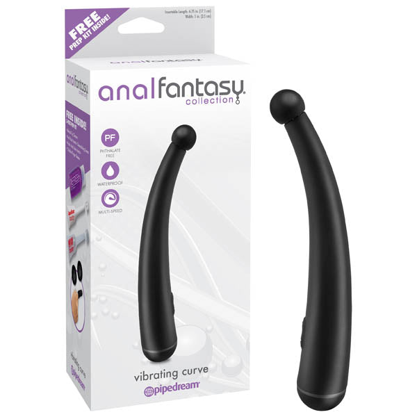 Anal Fantasy Collection Vibrating Curve - Black 17.1 cm (6.75'') Anal Vibrator - Just for you desires
