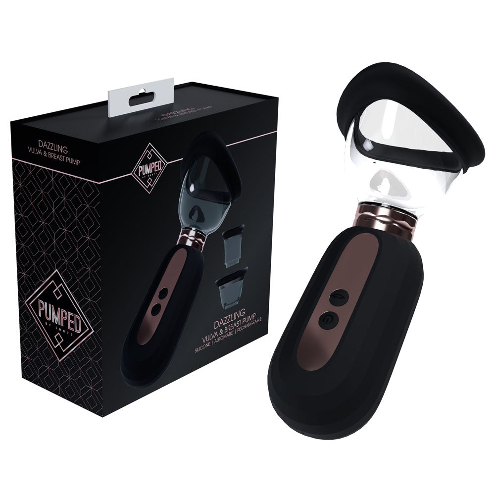 PUMPED Dazzling Auto Ladies Pump - Black - Black USB Rechargeable Ladies Pump - Just for you desires