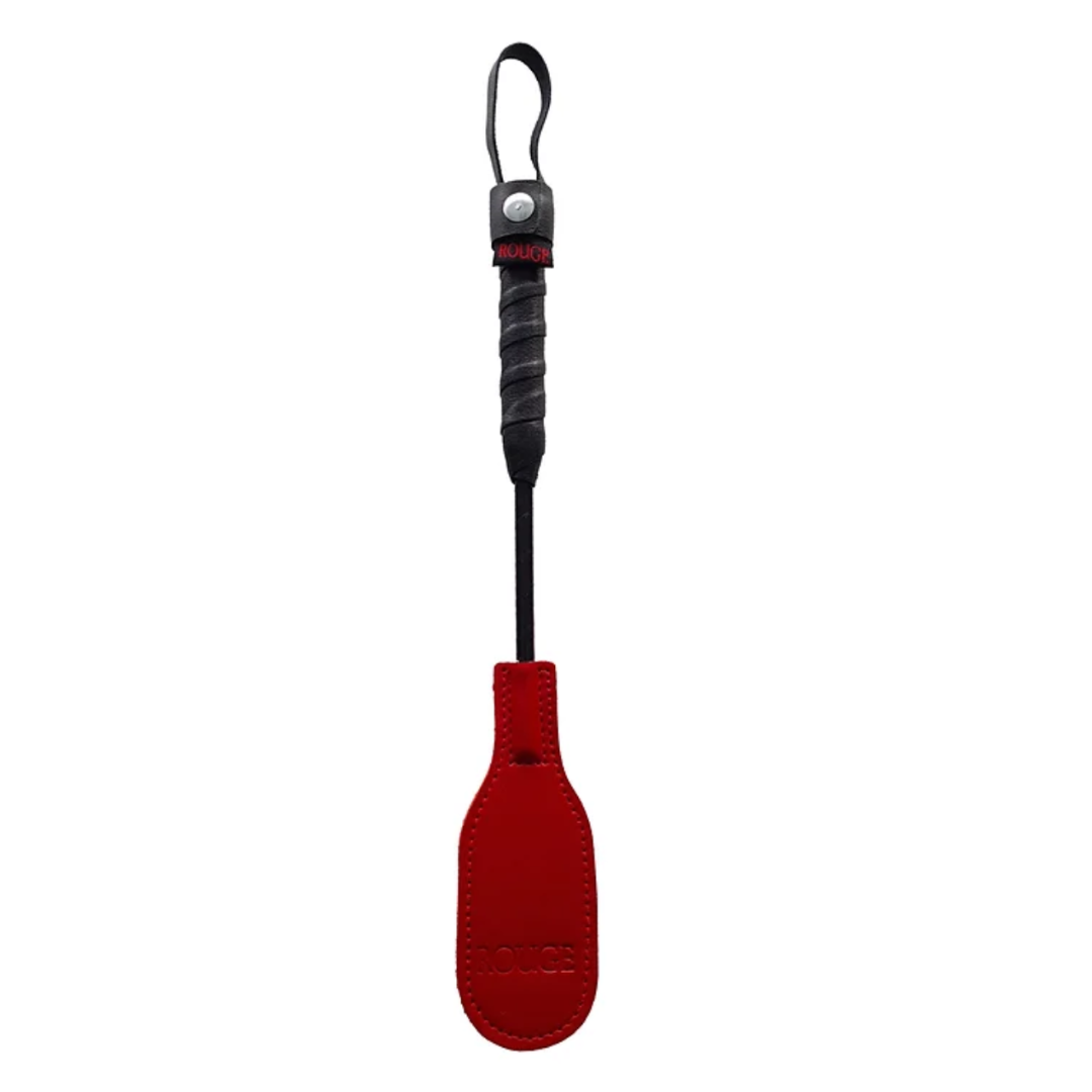 Rouge Mini Leather Oval Paddle Red - Just for you desires