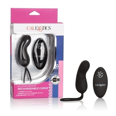 Silicone Remote Rechargeable Curve Black - Just for you desires